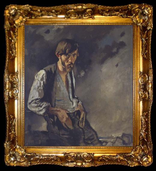 framed  Sir William Orpen The Man from the West:Sean Keating, ta009-2